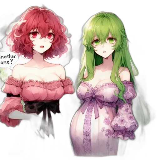 dress, watercolor, concept art, pixel art transparent PNG cut-out