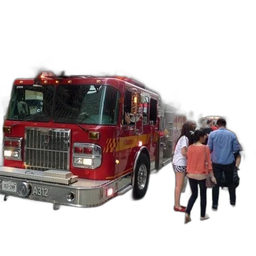 staff, fire, red, truck transparent PNG cut-out