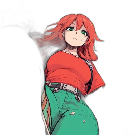 dress, jacket, staff, sword transparent PNG cut-out