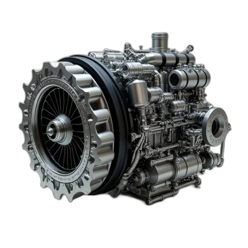 weapon, 3d render, model, motor transparent PNG cut-out
