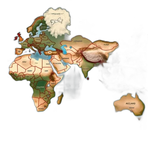 concept art, earth tones, world, map transparent PNG cut-out