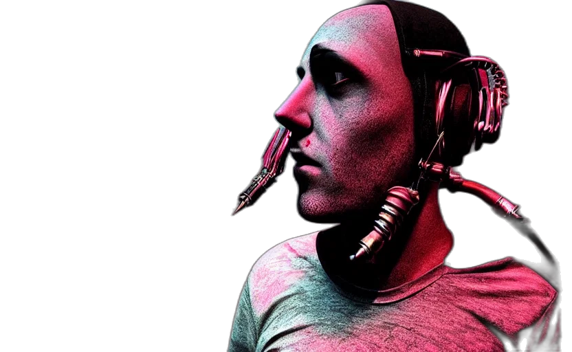 mask, robot, face, staff transparent PNG cut-out