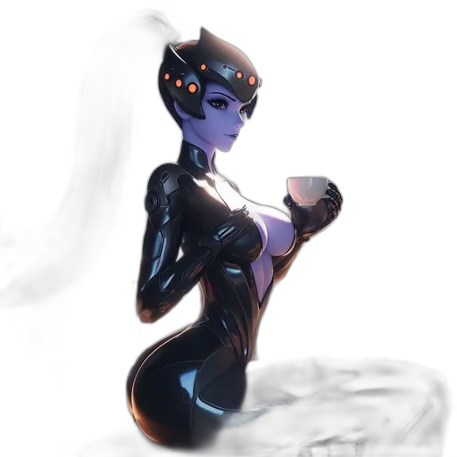robot, dress, crown, mask transparent PNG cut-out