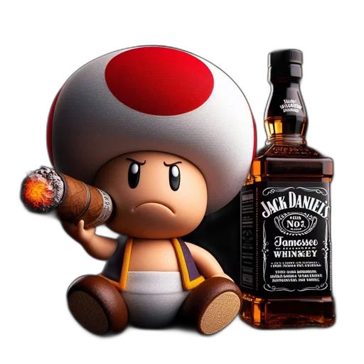 bottle, hat, weapon, pixel art transparent PNG cut-out