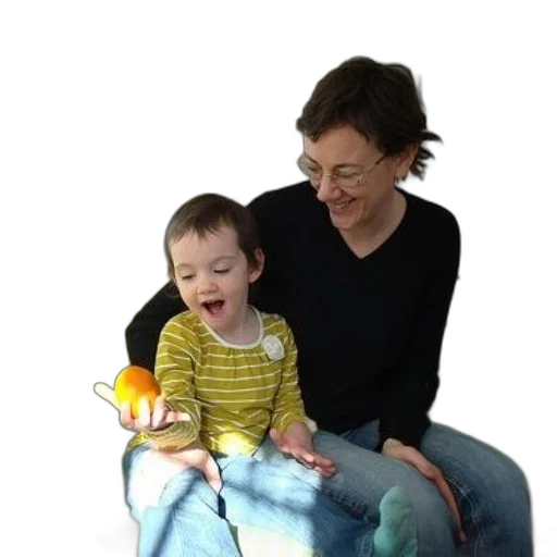 staff, woman, child, sit transparent PNG cut-out