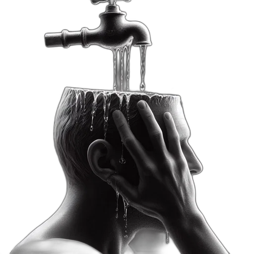 crown, bottle, face, hair transparent PNG cut-out