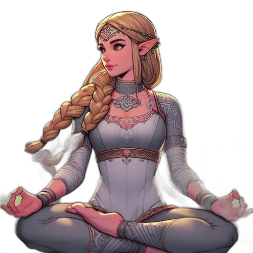dress, crown, staff, concept art transparent PNG cut-out