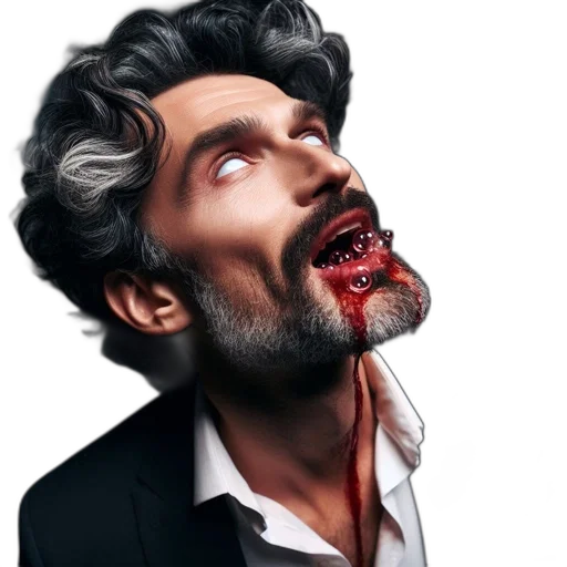 face, photorealistic, concept art, comic book art transparent PNG cut-out