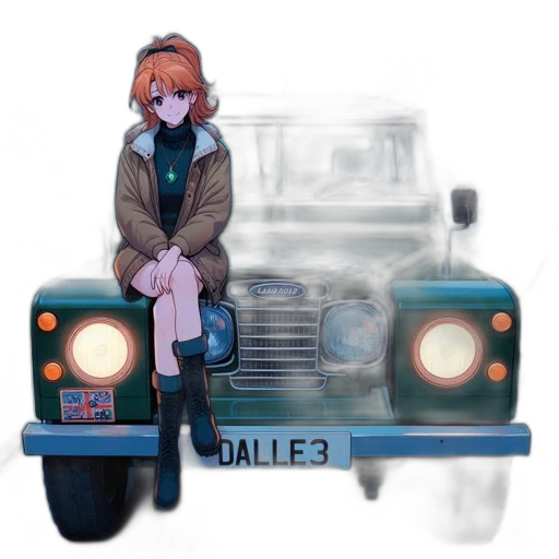 car, jacket, face, robot transparent PNG cut-out