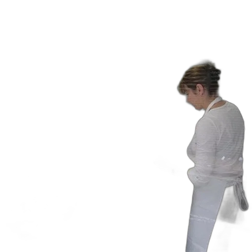 staff, jacket, dress, hair transparent PNG cut-out