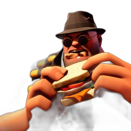 weapon, food, hat, face transparent PNG cut-out