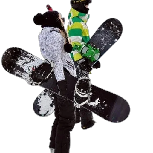 jacket, staff, 3d render, snow transparent PNG cut-out