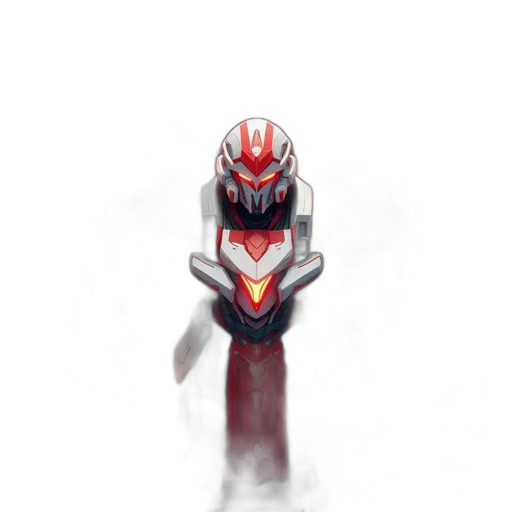 robot, mask, weapon, creature transparent PNG cut-out