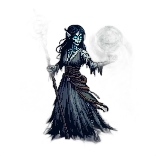 staff, mask, dress, creature transparent PNG cut-out