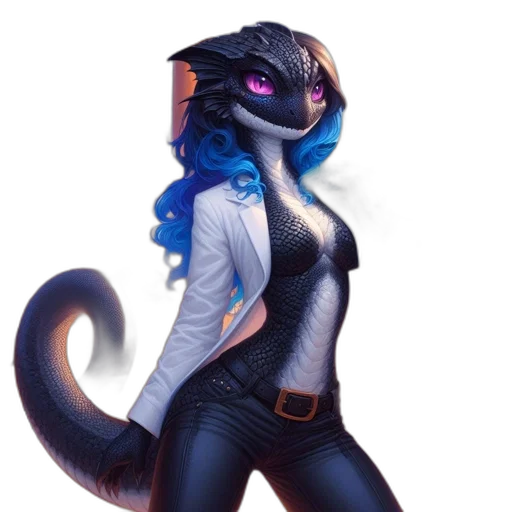 dragon, staff, jacket, concept art transparent PNG cut-out