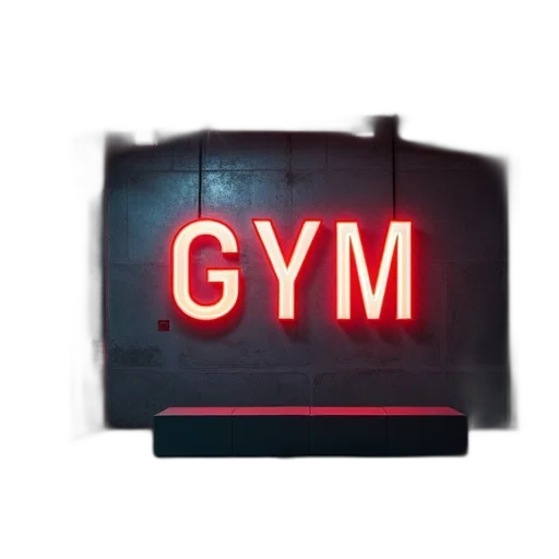 staff, 3d render, gym, text transparent PNG cut-out