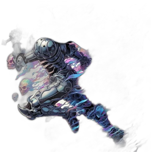 robot, weapon, creature, staff transparent PNG cut-out