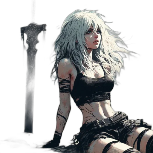 sword, weapon, fantasy art, concept art transparent PNG cut-out