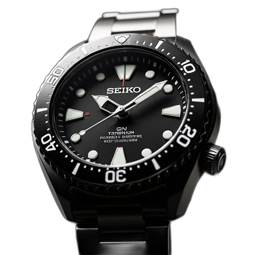 seiko, kinetic, titanium, watch transparent PNG cut-out