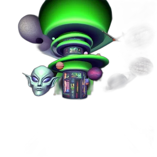 robot, mask, staff, hat transparent PNG cut-out