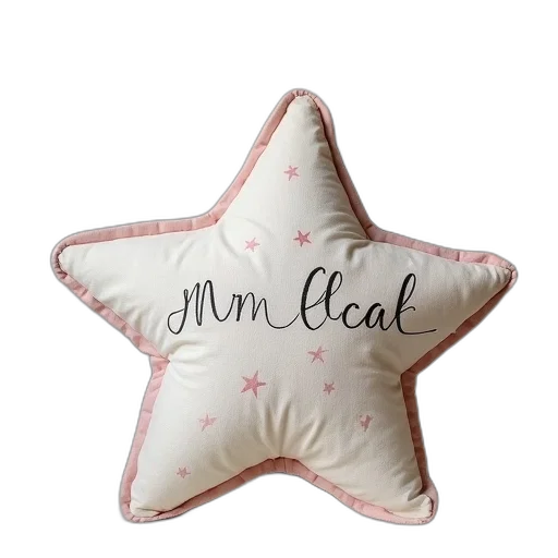 personalised, children, star, cushion transparent PNG cut-out