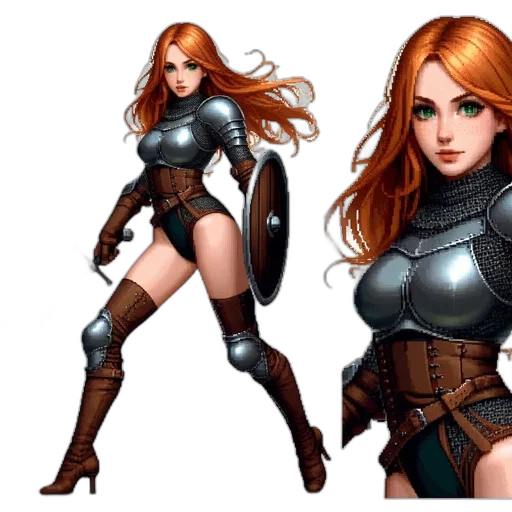 concept art, comic book art, fantasy art, pixel art transparent PNG cut-out