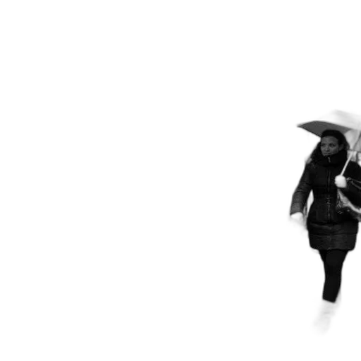 umbrella, hat, jacket, staff transparent PNG cut-out