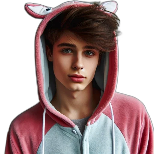 jacket, face, photorealistic, cartoon transparent PNG cut-out