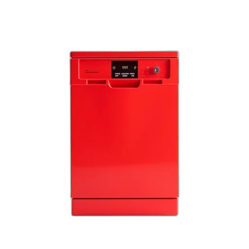 furniture, robot, 3d render, red transparent PNG cut-out