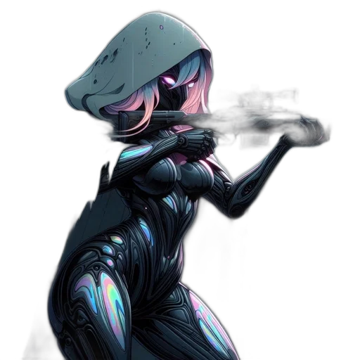 robot, weapon, dress, mask transparent PNG cut-out