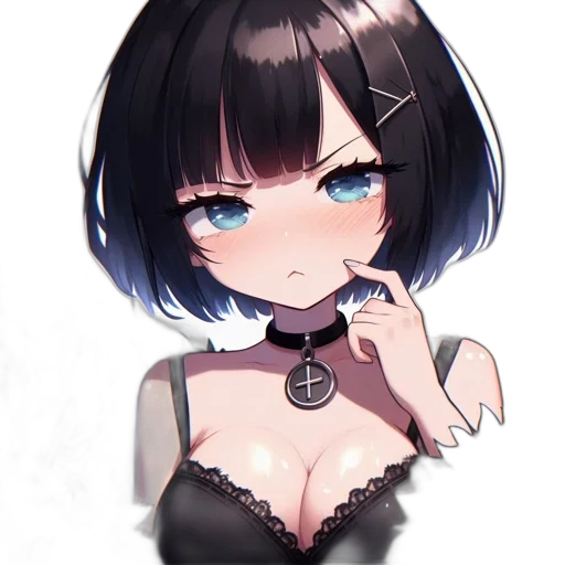 dress, jewelry, face, robot transparent PNG cut-out
