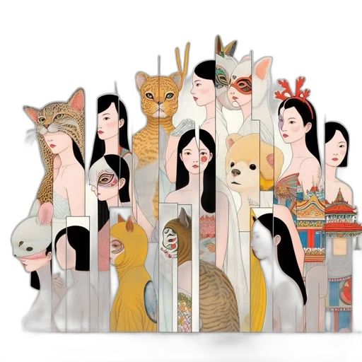 fantasy art, concept art, cartoon, anime transparent PNG cut-out