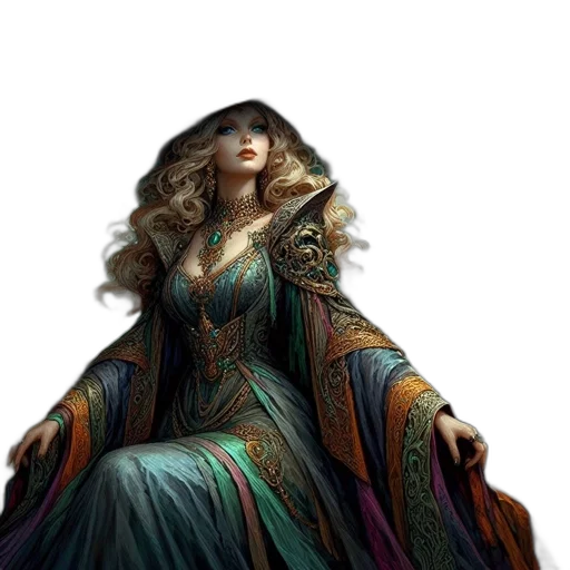 dress, fantasy art, concept art, photorealistic transparent PNG cut-out