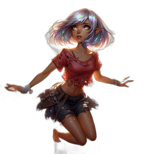 dress, fantasy art, concept art, comic book art transparent PNG cut-out