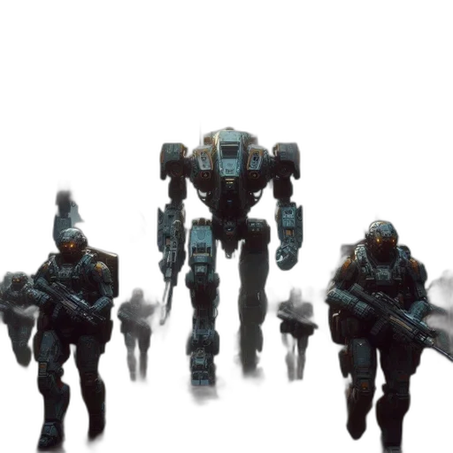 robot, weapon, creature, concept art transparent PNG cut-out