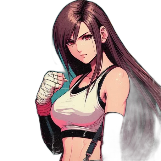 concept art, pixel art, anime, cyberpunk transparent PNG cut-out