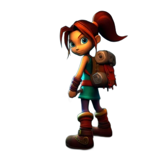 weapon, staff, robot, 3d render transparent PNG cut-out