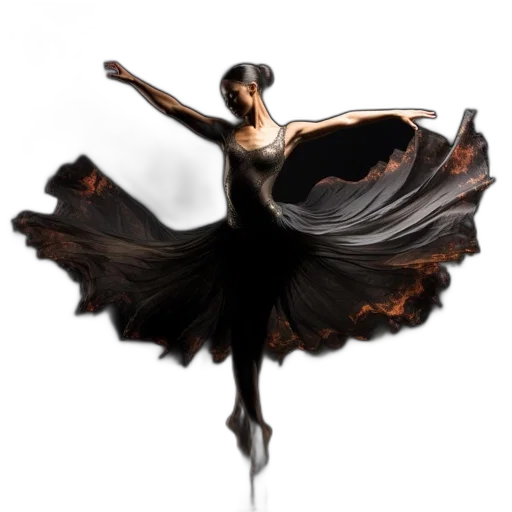 dress, fantasy art, concept art, photorealistic transparent PNG cut-out