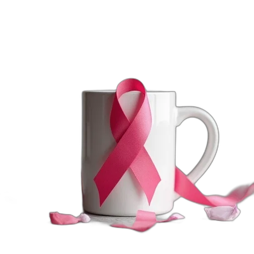 ribbon, prostate, awareness, mug transparent PNG cut-out