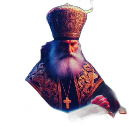 crown, hat, staff, face transparent PNG cut-out