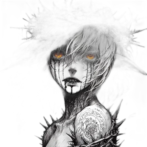 face, hair, creature, mask transparent PNG cut-out