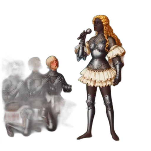 dress, mask, robot, staff transparent PNG cut-out