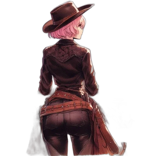 hat, jacket, dress, staff transparent PNG cut-out
