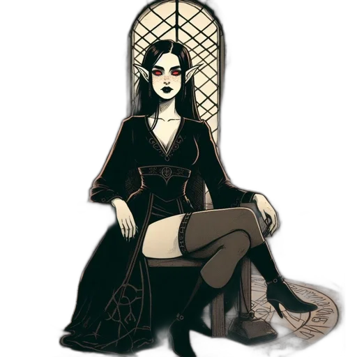 dress, mask, staff, crown transparent PNG cut-out