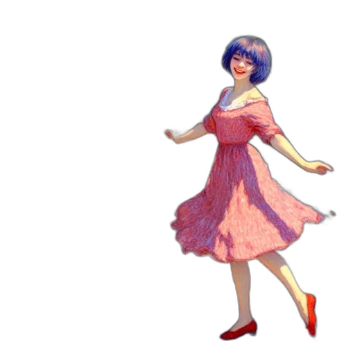 dress, concept art, 3d render, pixel art transparent PNG cut-out