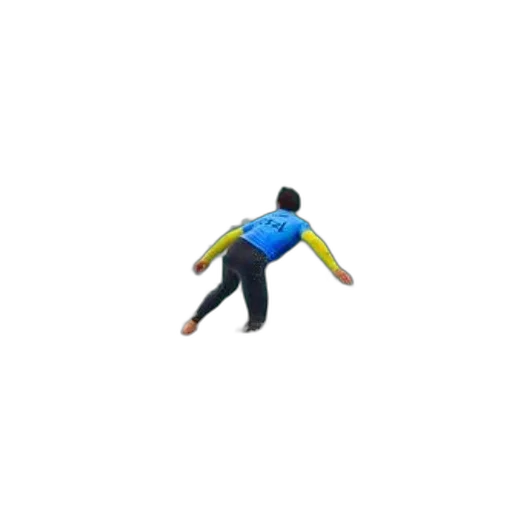 shoes, surfer, blue, yellow transparent PNG cut-out