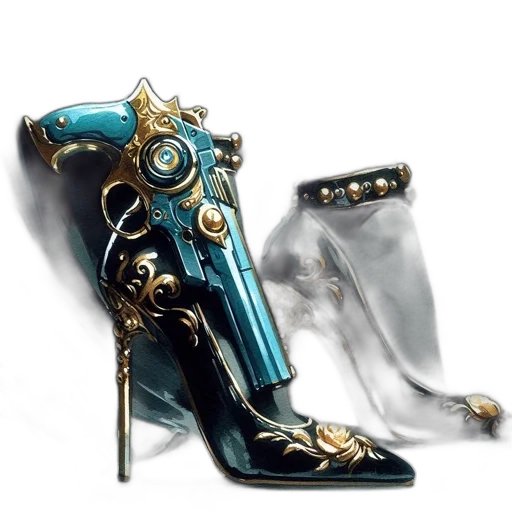 shoes, weapon, jewelry, robot transparent PNG cut-out