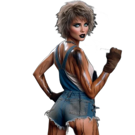 concept art, comic book art, fantasy art, cyberpunk transparent PNG cut-out