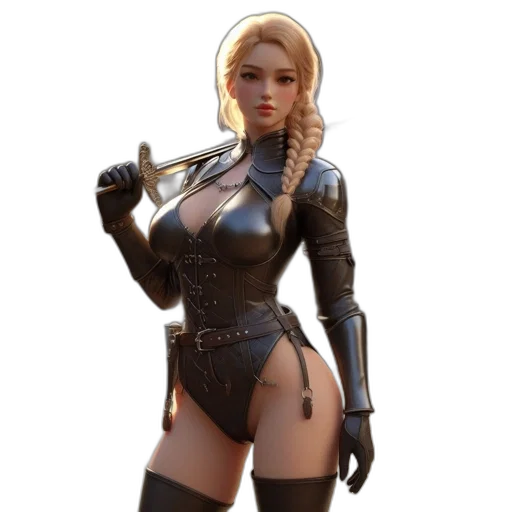 staff, weapon, concept art, 3d render transparent PNG cut-out