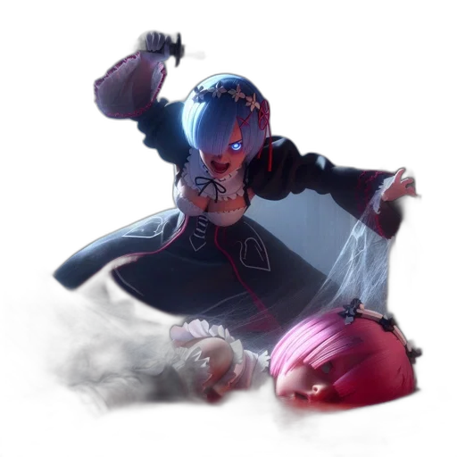 weapon, staff, robot, creature transparent PNG cut-out